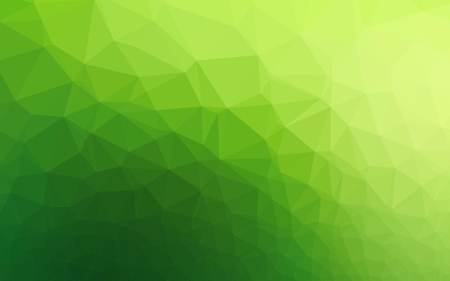 hellgrüne Vektordreieck-Mosaikabdeckung. vektor