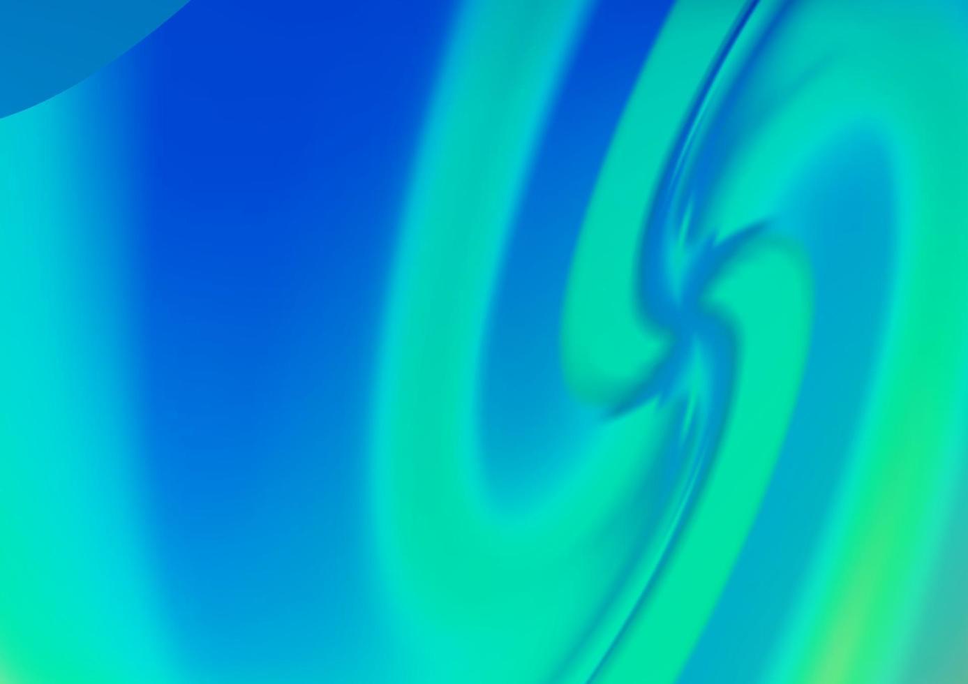 hellblauer, grüner Vektorhintergrund mit Blasenformen. vektor