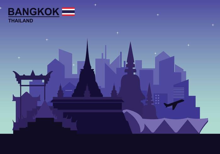 Gratis Bangkok Illustation vektor