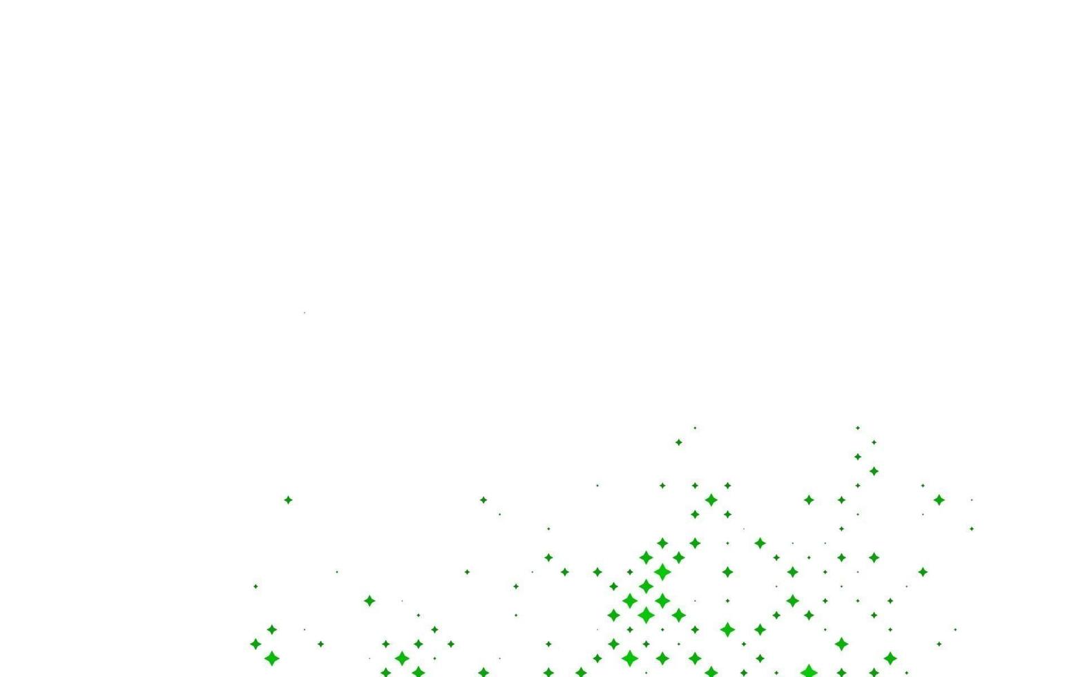hellgrüner Vektorhintergrund mit farbigen Sternen. vektor