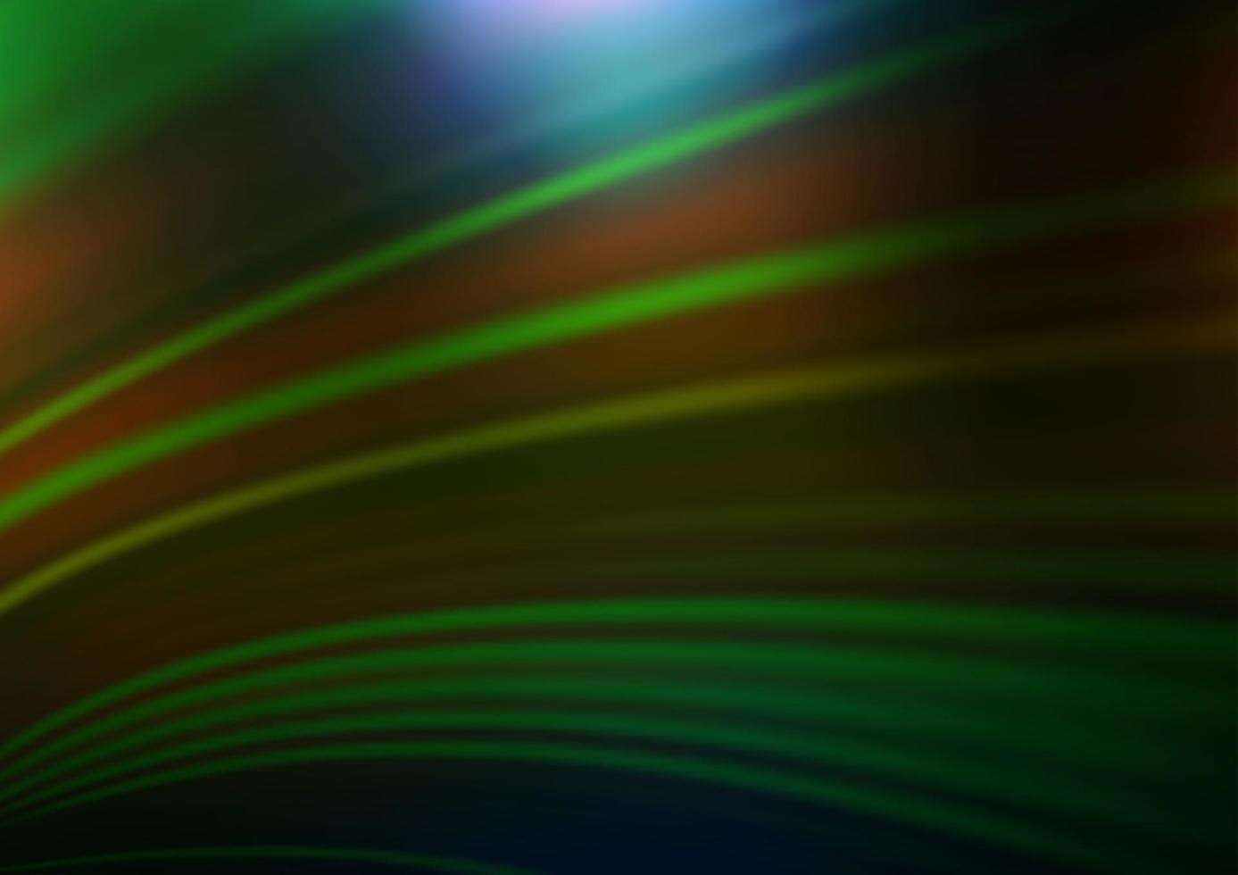 mörkgrön, gul vektor abstrakt suddig bakgrund.