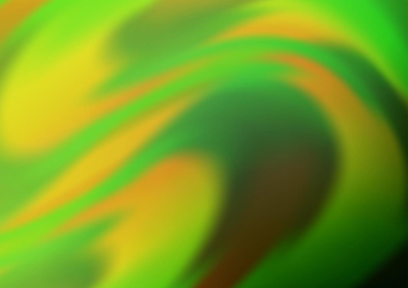 ljusgrön, gul vektorbakgrund med böjda band. vektor