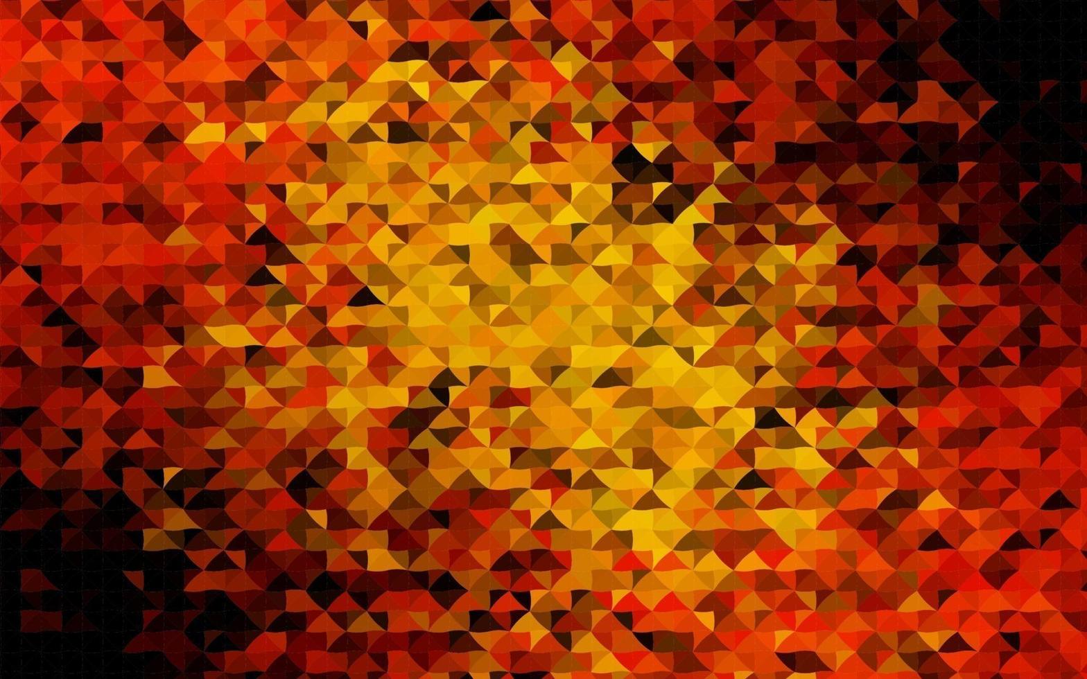 mörk orange vektor bakgrund med trianglar.