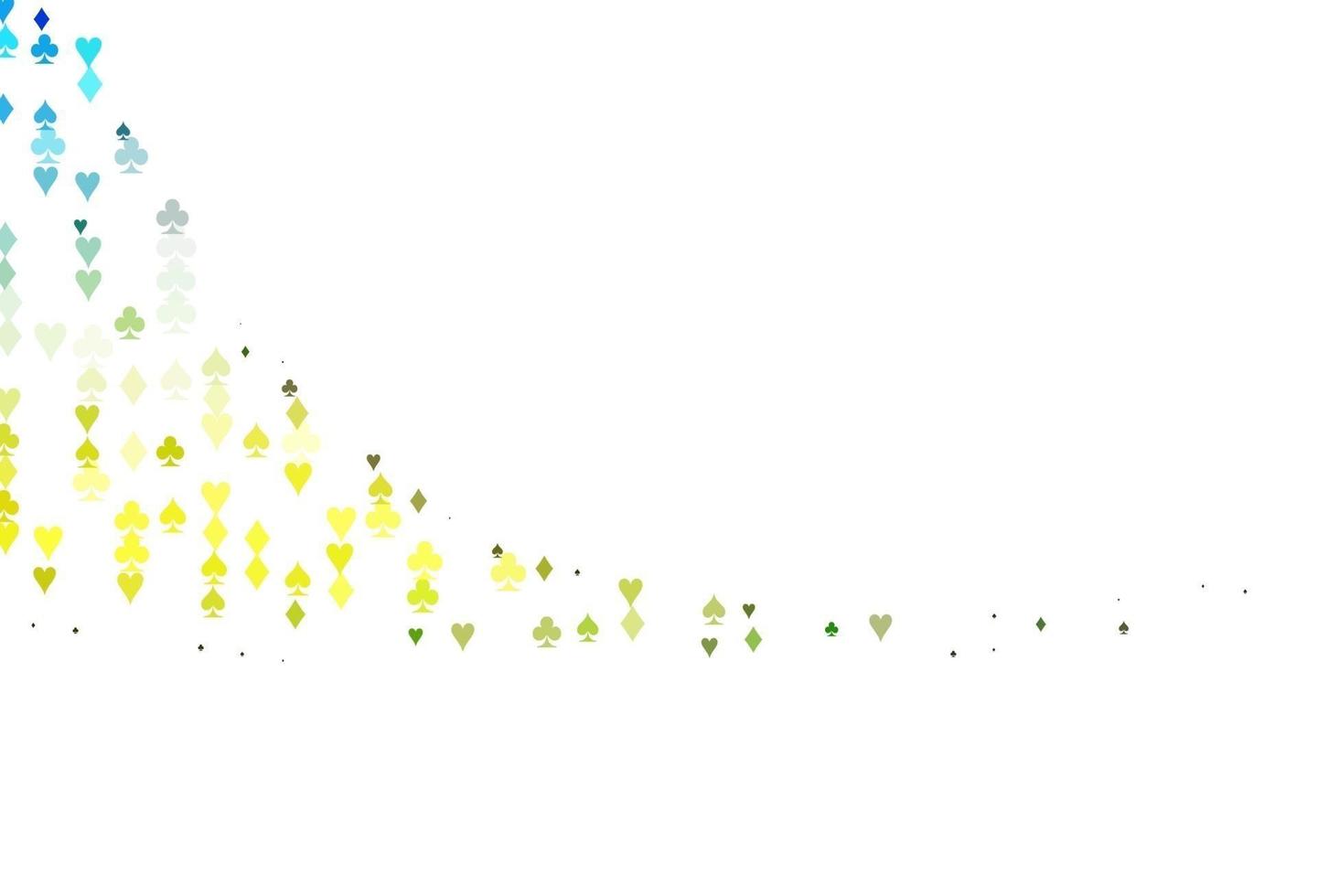 ljusblå, gul vektor mönster med symbolen för kort.