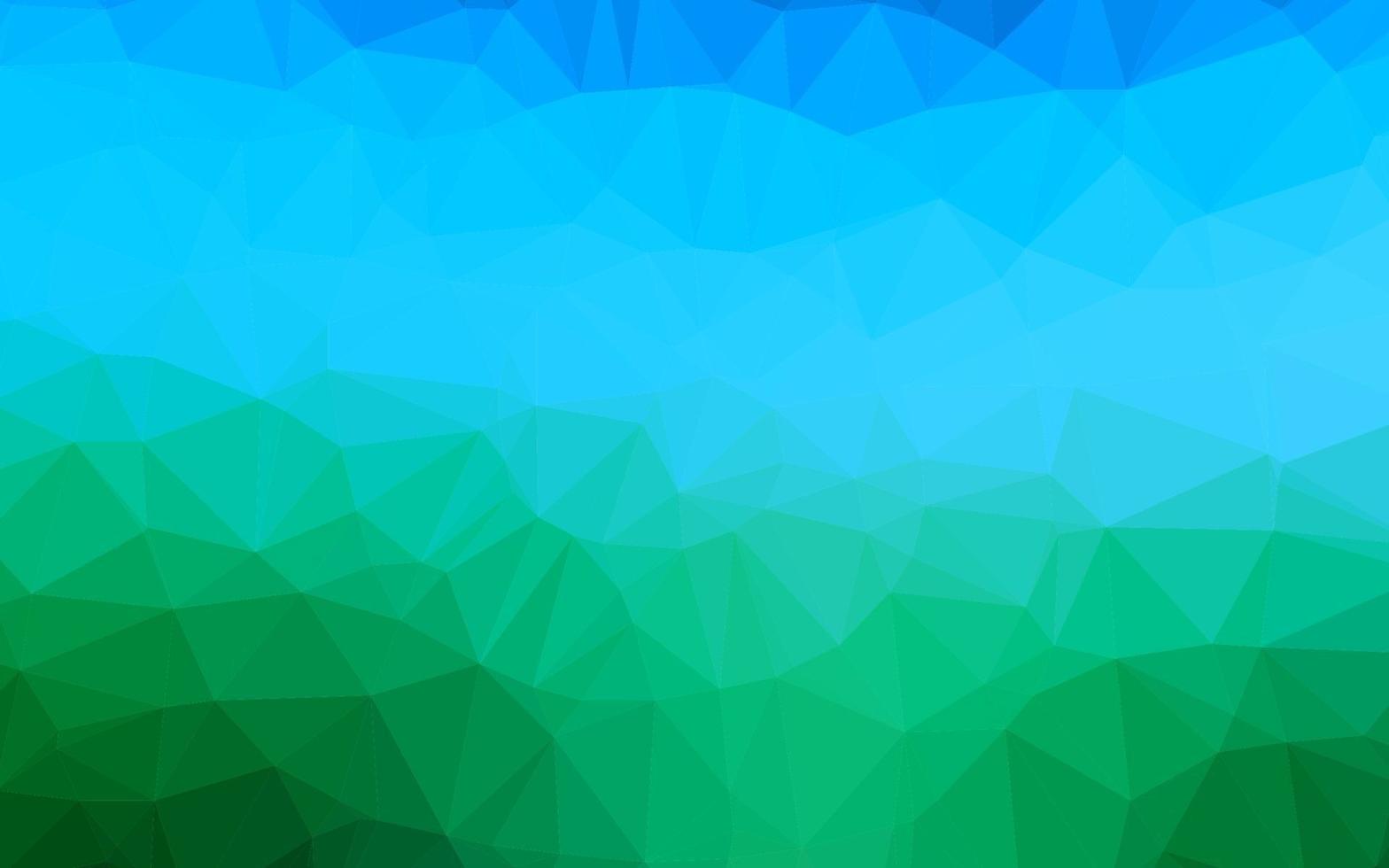 hellblaue, grüne Vektordreieck-Mosaikbeschaffenheit. vektor