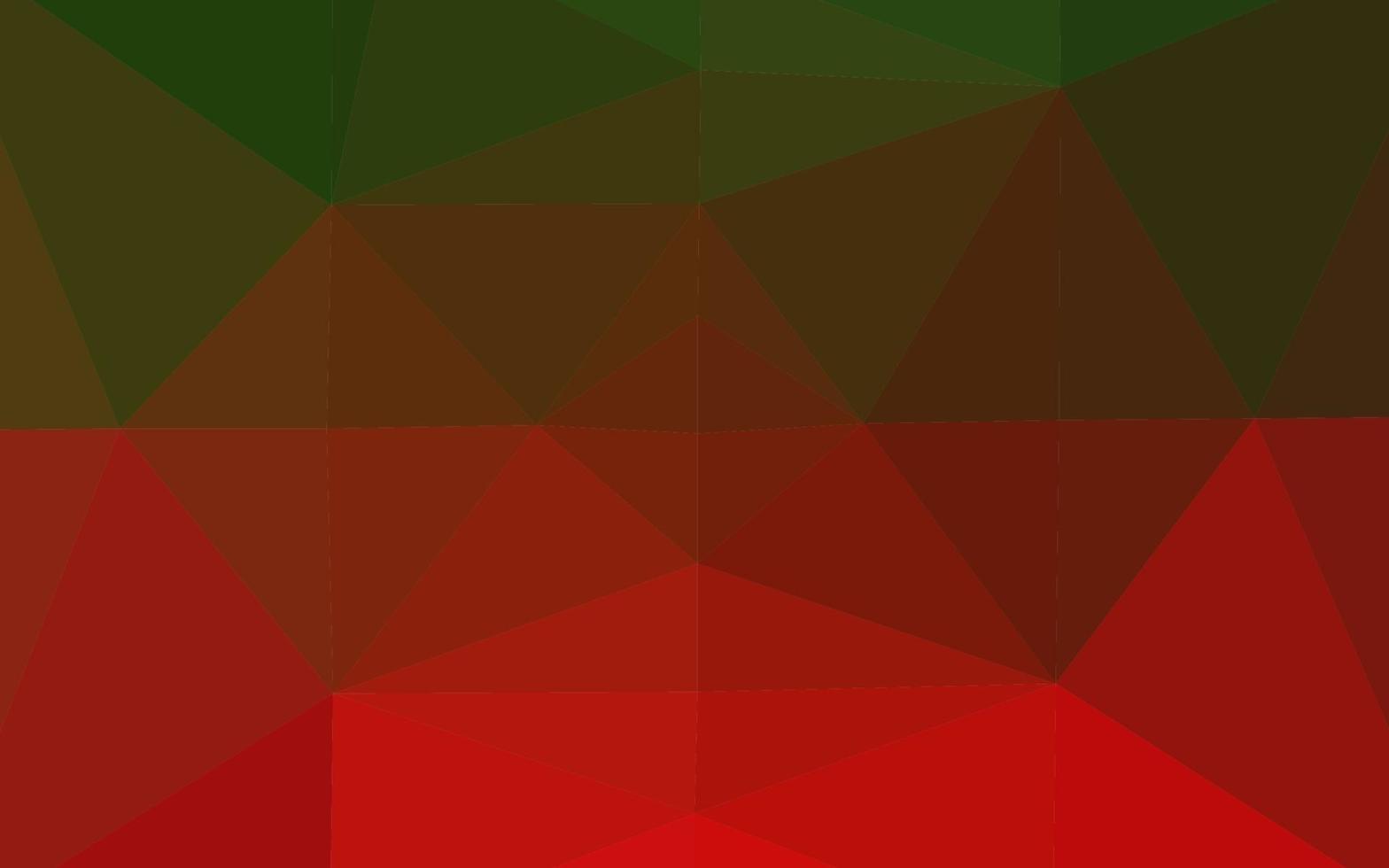 ljusgrön, röd vektor abstrakt mosaikbakgrund.
