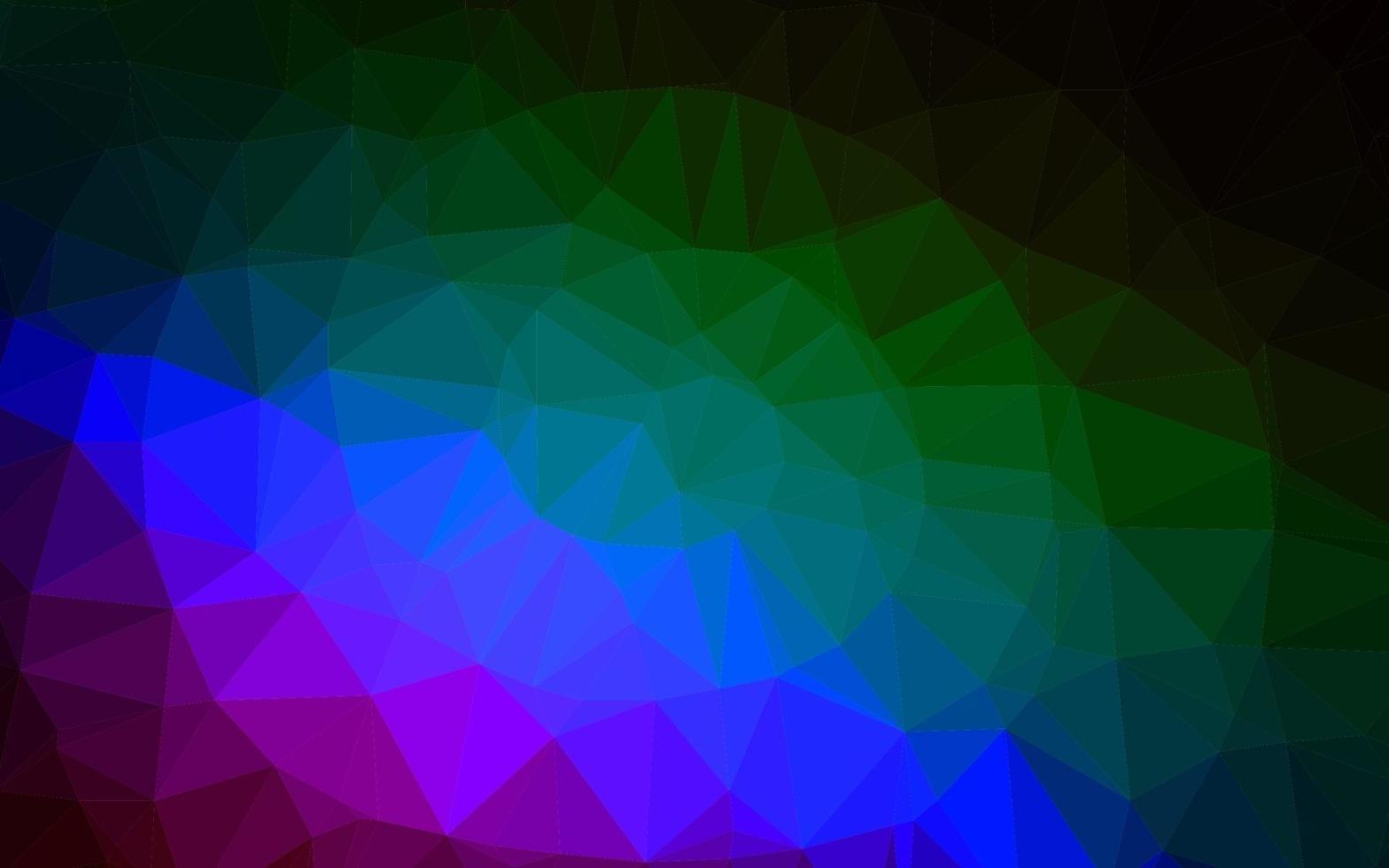 mörk flerfärgad, regnbåge vektor abstrakt polygonalt omslag.