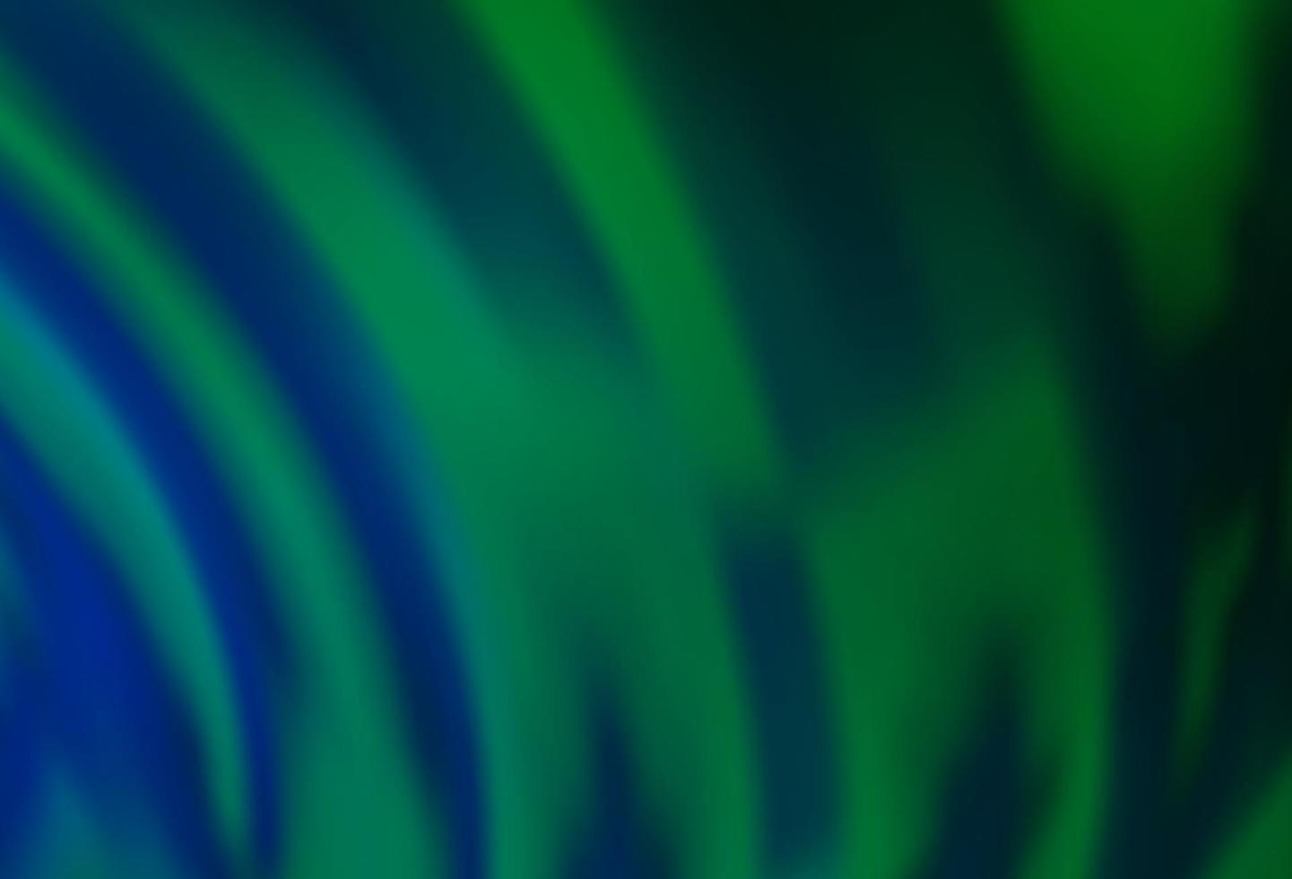 mörkblå, grön vektorbakgrund med böjda band. vektor