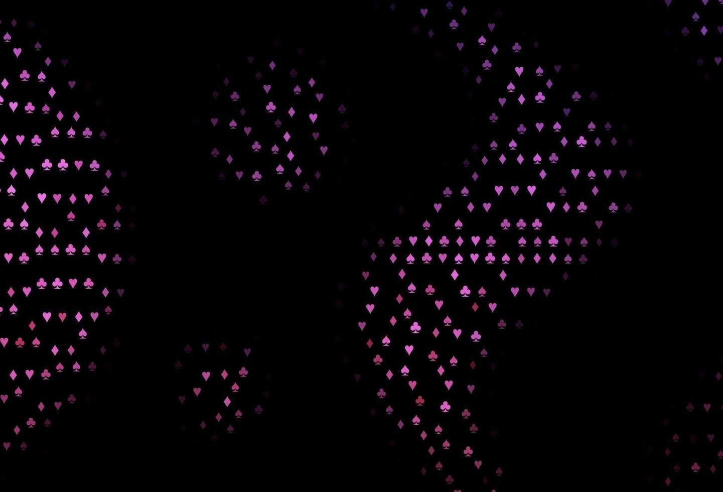dunkelrosa Vektormuster mit Kartensymbol. vektor