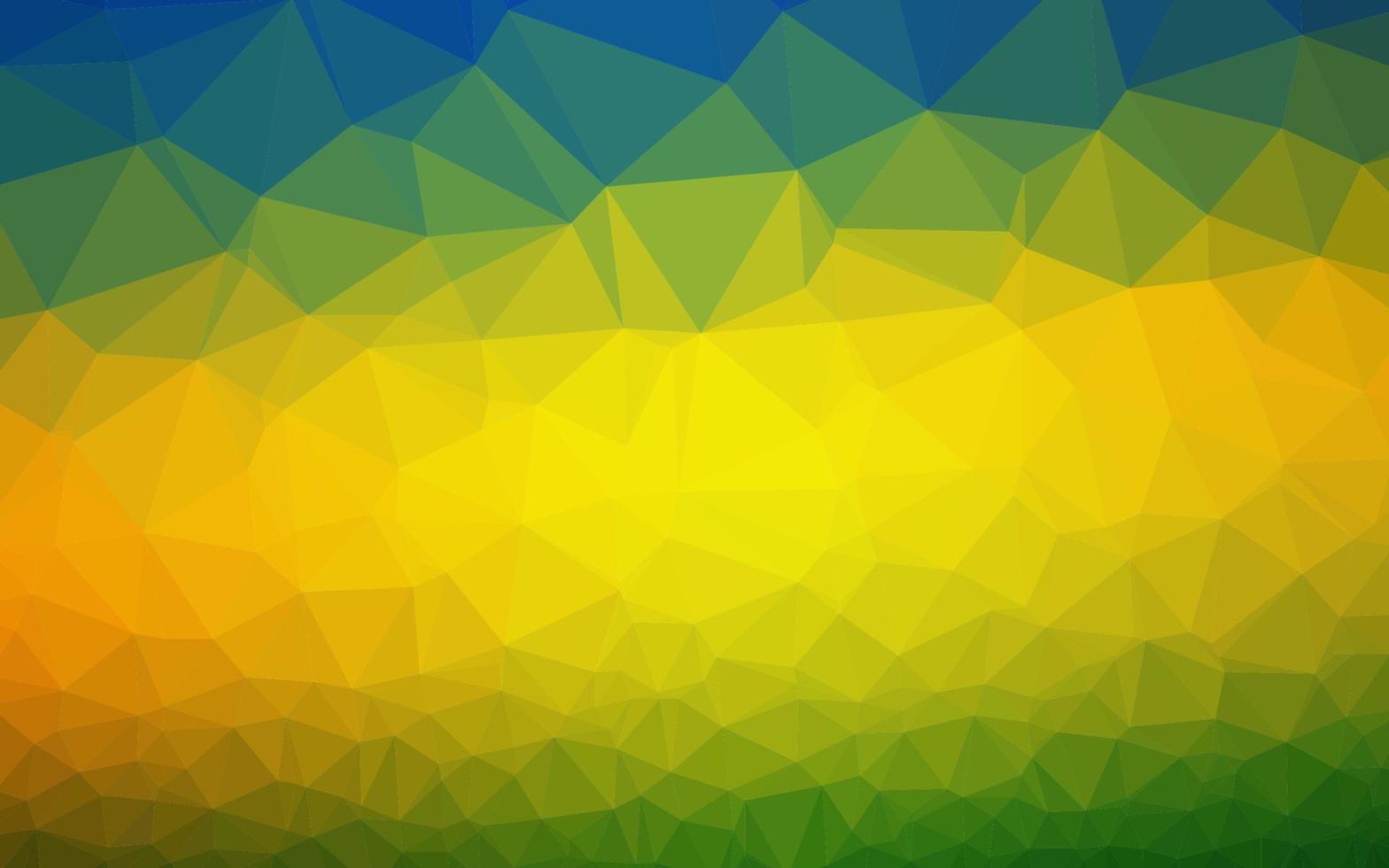 dunkelblaue, gelbe Vektorschablone für verschwommenes Dreieck. vektor