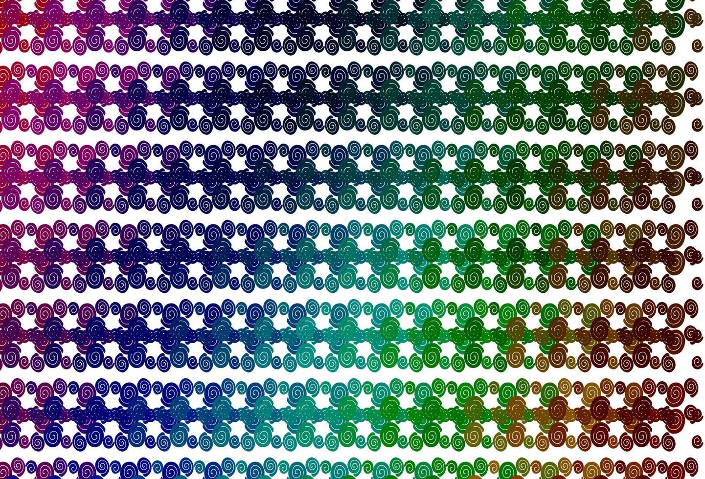 heller mehrfarbiger, Regenbogenvektorhintergrund mit gebogenen Linien. vektor