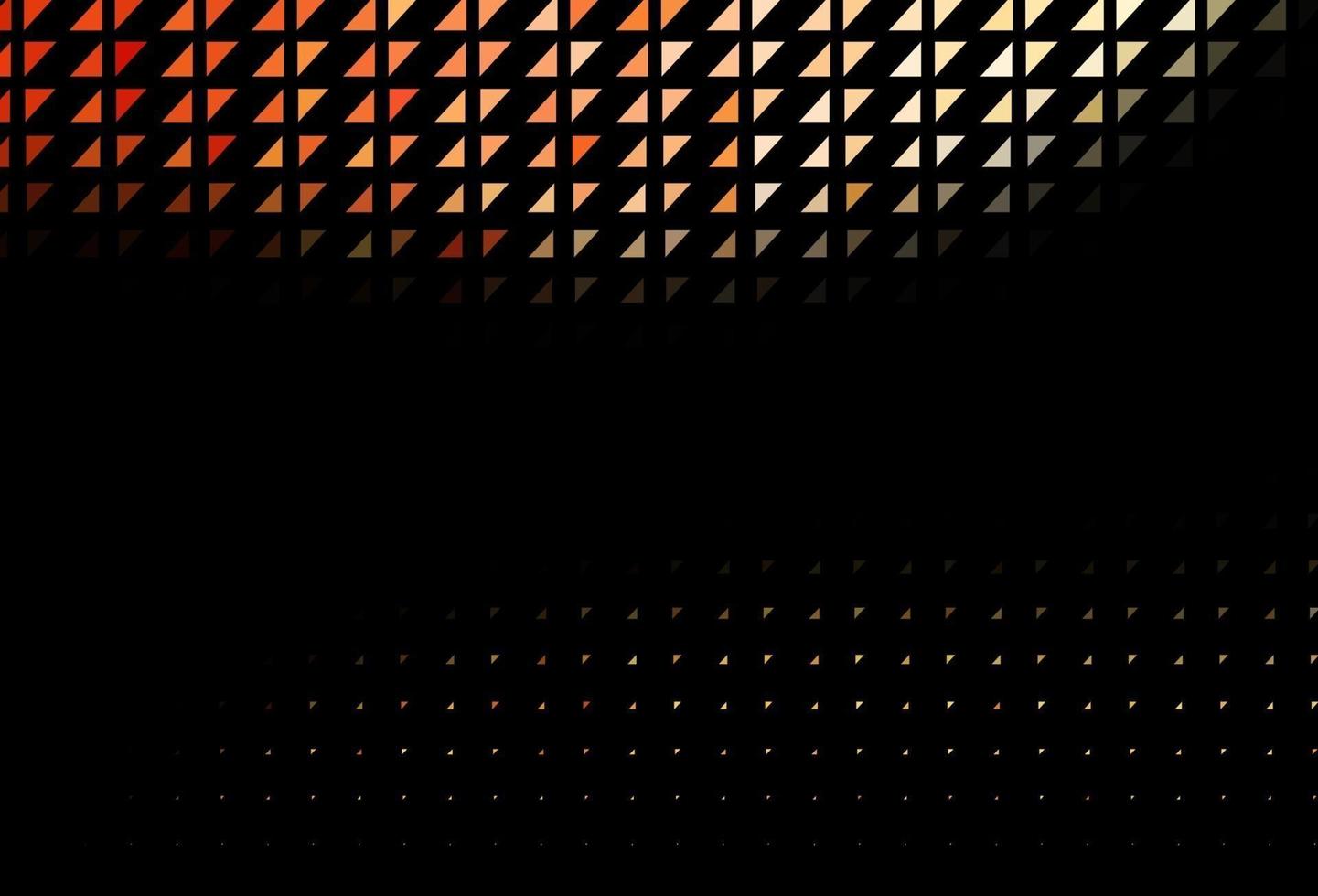 dunkelgelber, orangefarbener Vektorhintergrund mit Blasen. vektor