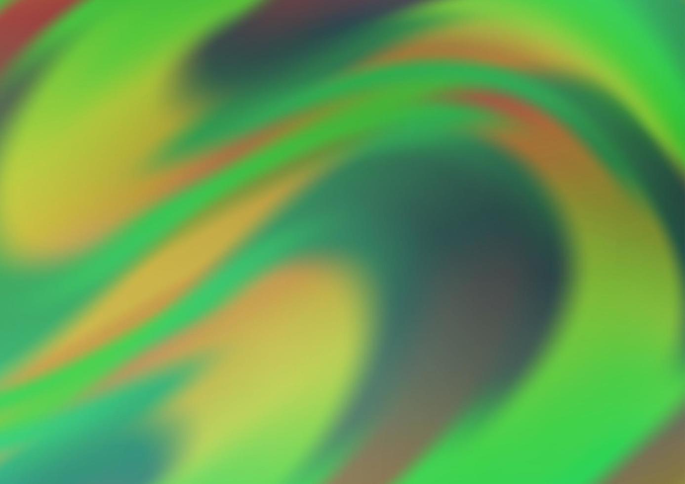 hellgrüner Vektorhintergrund mit gebogenen Kreisen. vektor
