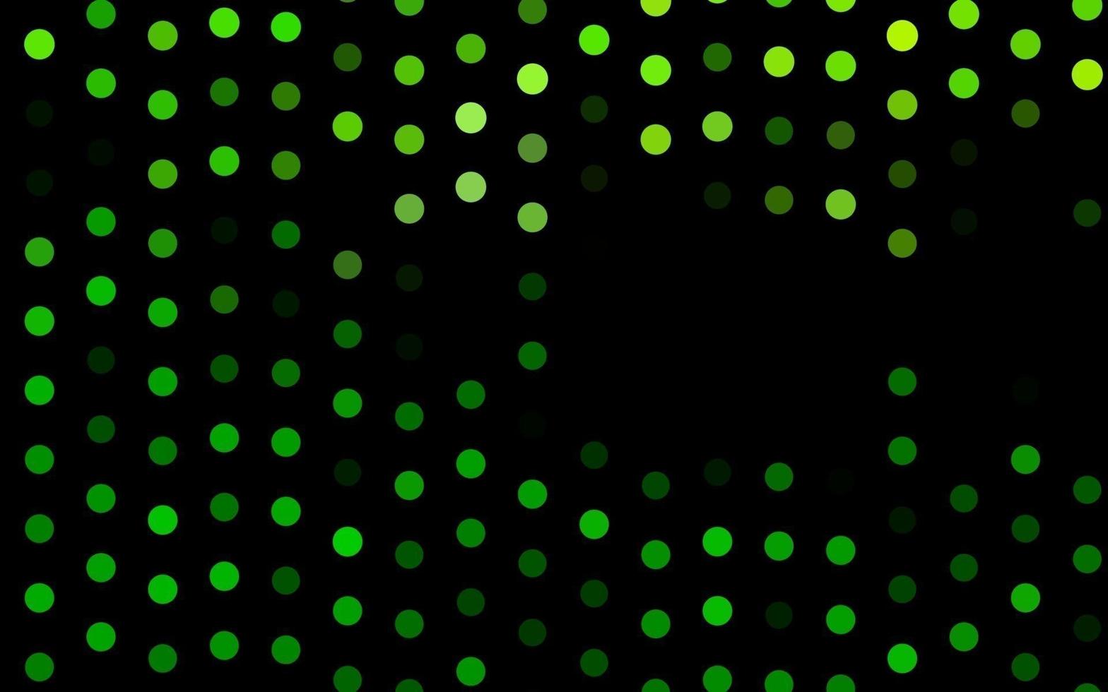 dunkelgrüner Vektorhintergrund mit Punkten. vektor