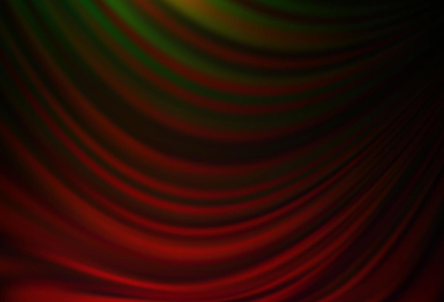 mörk grön, röd vektor bakgrund med böjd band.