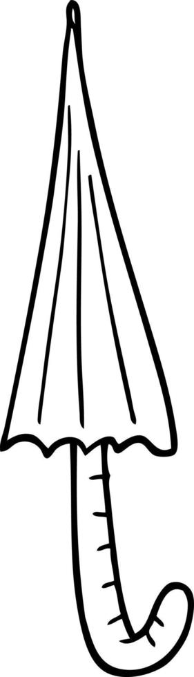 Strichzeichnung Cartoon Regenschirm vektor