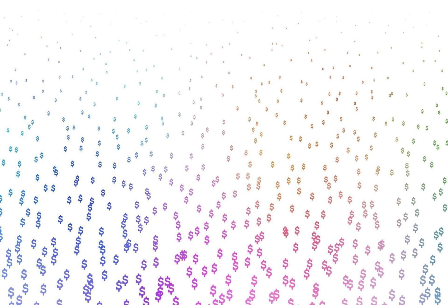 ljus flerfärgad, regnbåge vektor layout med bank symboler.