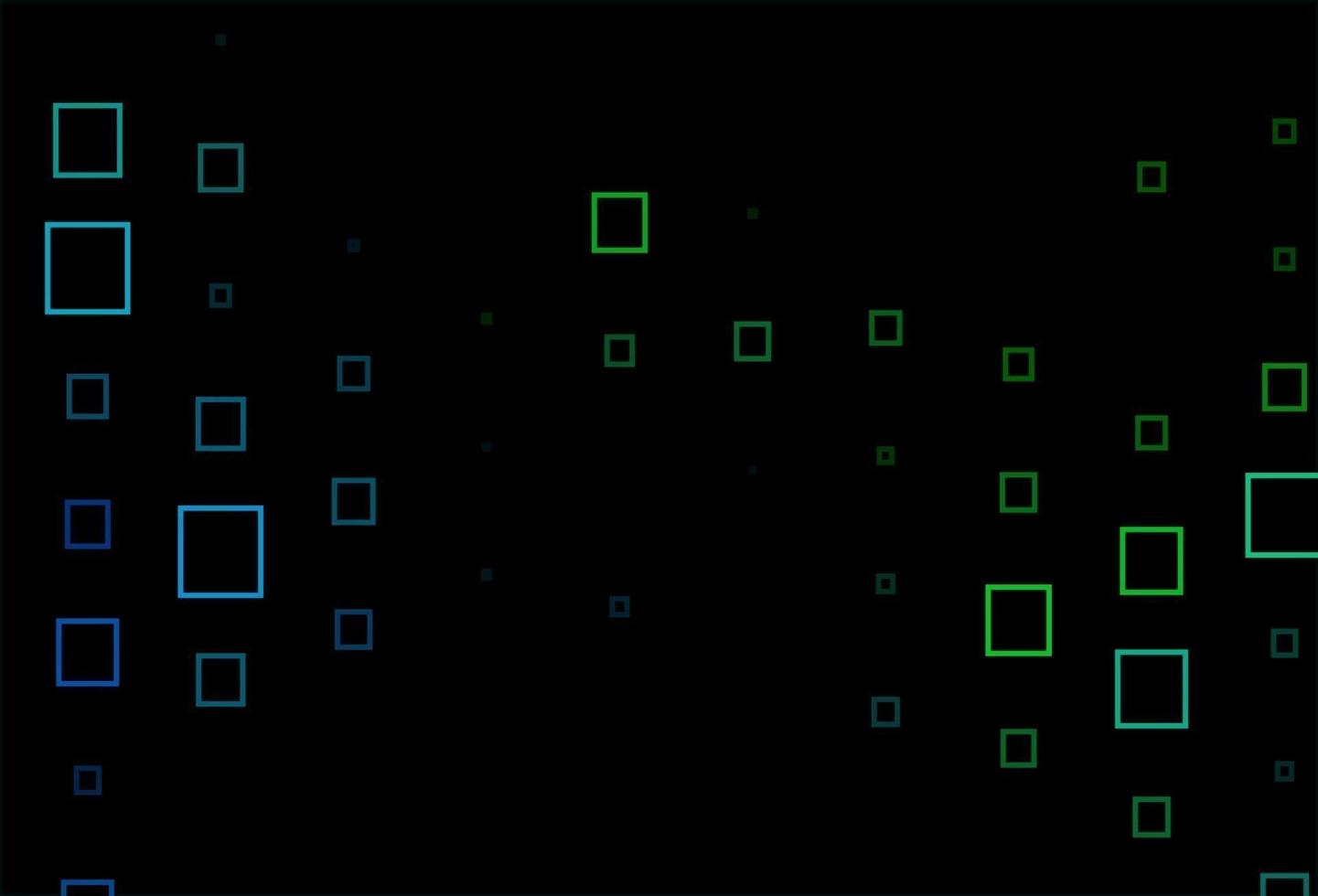 mörkblå, grön vektorlayout med linjer, rektanglar. vektor