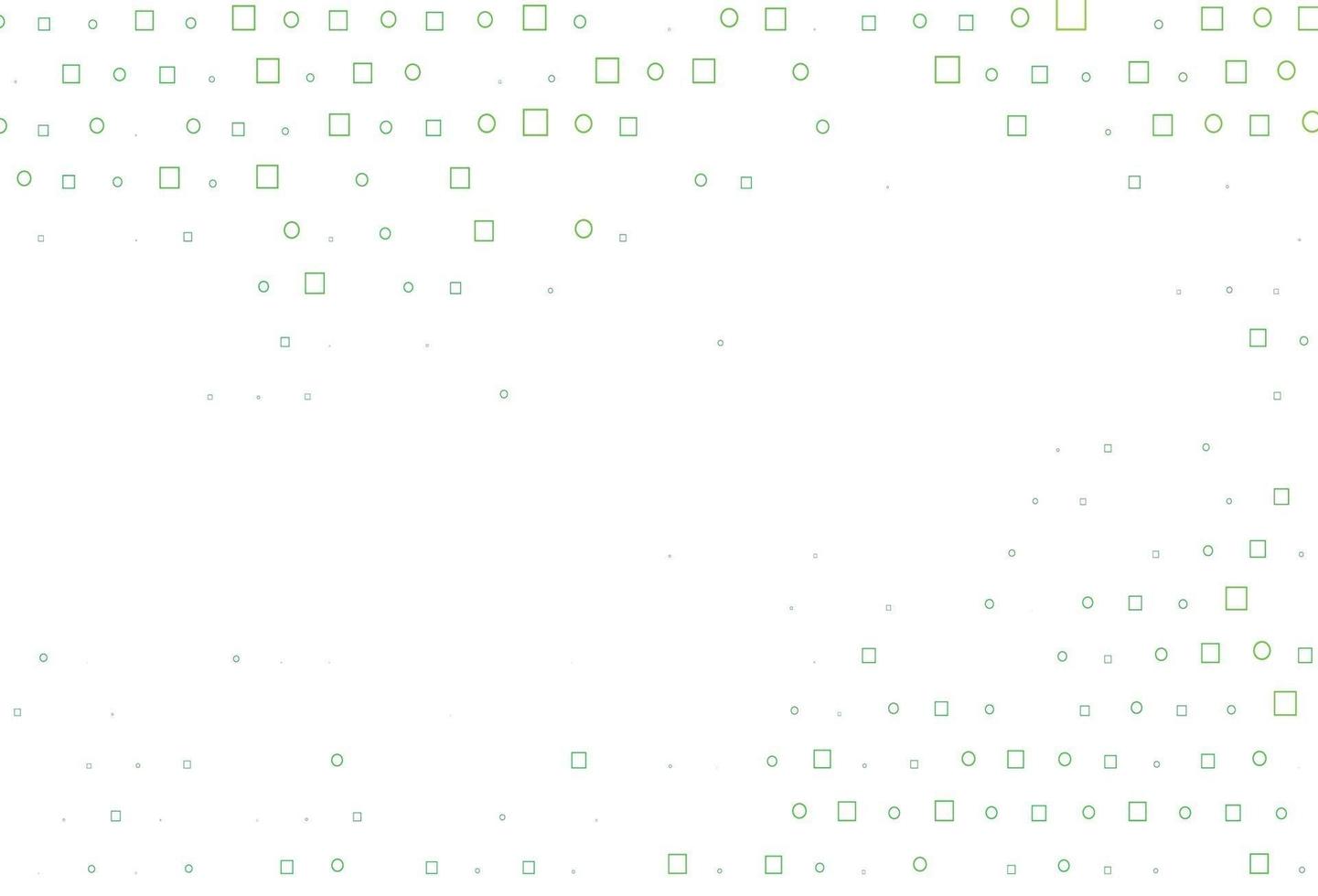 ljusgrön vektorbakgrund med cirklar, rektanglar. vektor