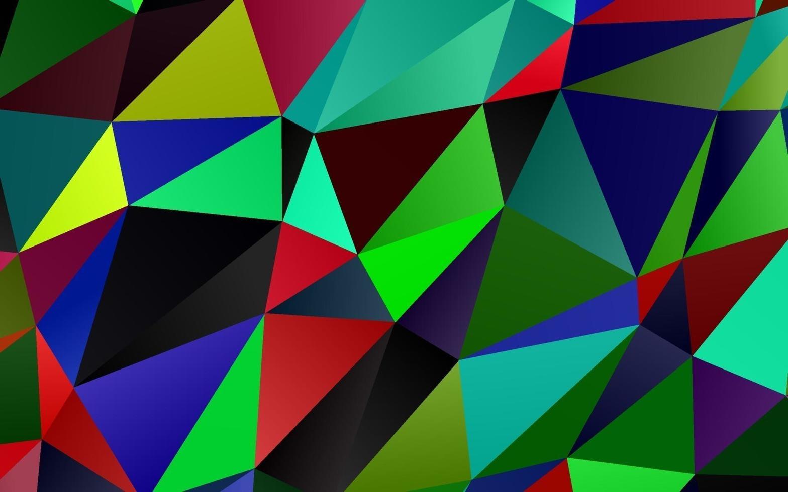 mörk mångfärgad, regnbåge vektor polygon abstrakt bakgrund.