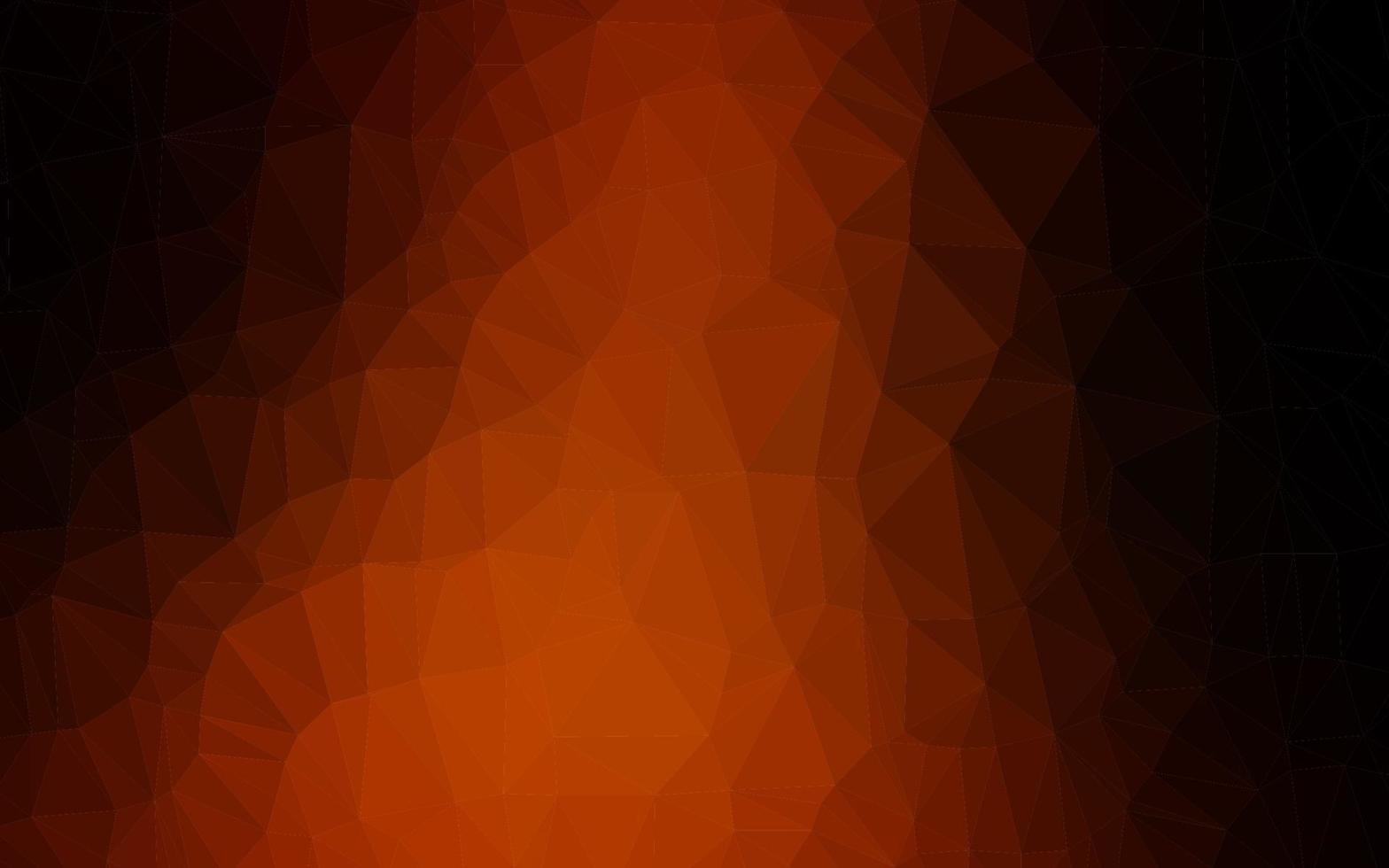 mörk orange vektor polygon abstrakt layout.