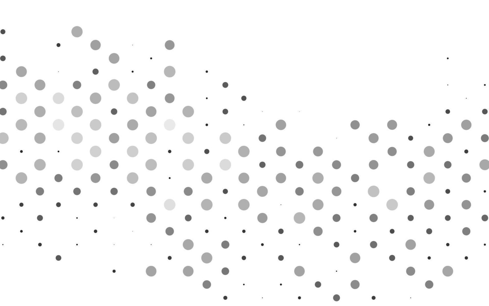 hellsilbernes, graues Vektorlayout mit Kreisformen. vektor