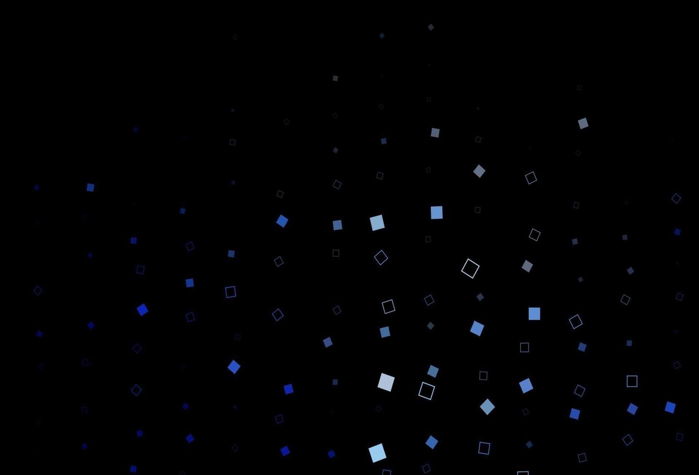 dunkelblaues Vektorlayout mit Rechtecken, Quadraten. vektor