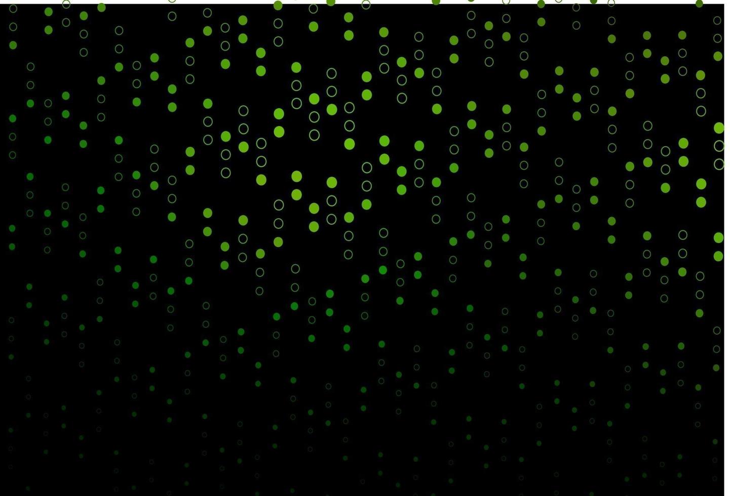 dunkelgrüner Vektorhintergrund mit Blasen. vektor