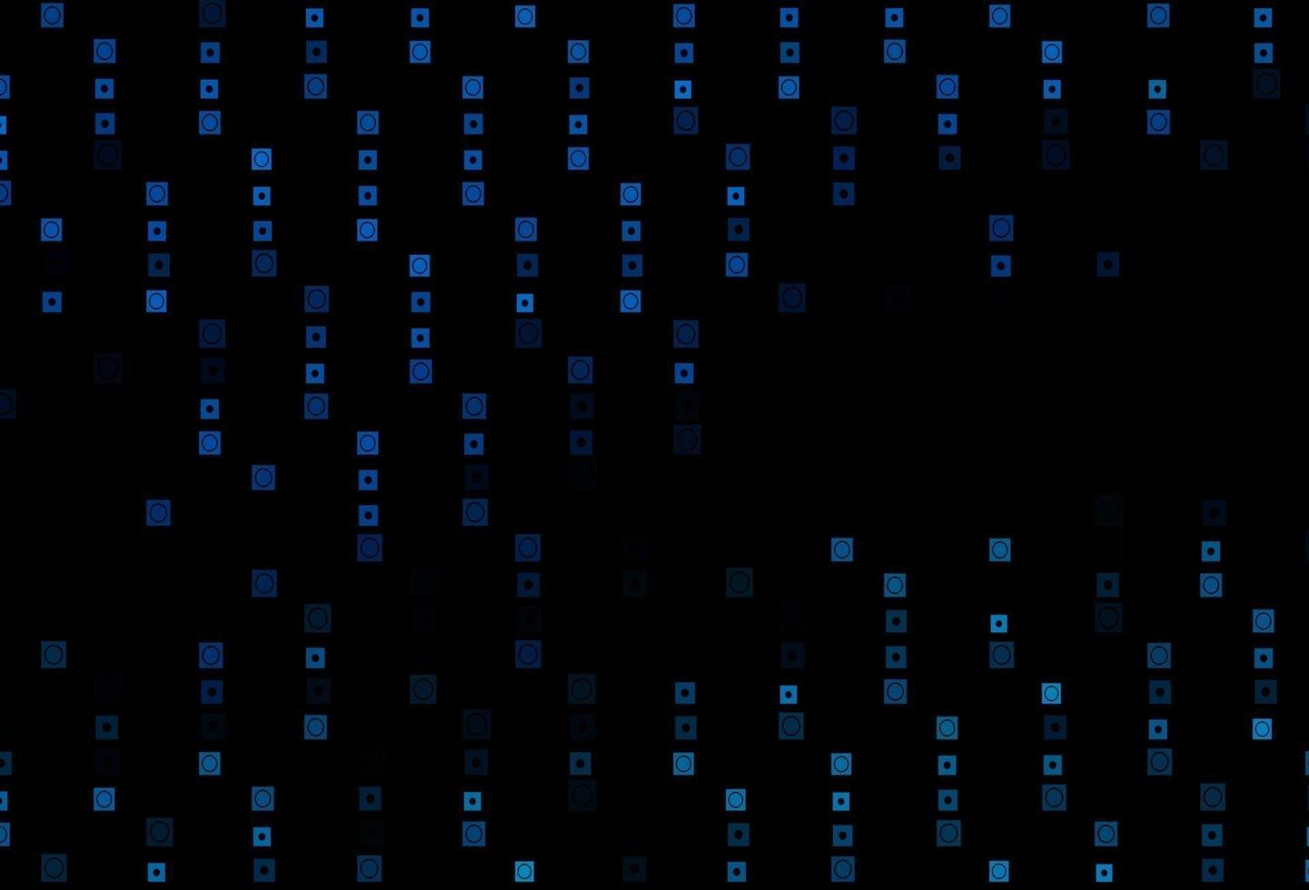 dunkelblaues Vektorlayout mit Linien, Kreisen. vektor