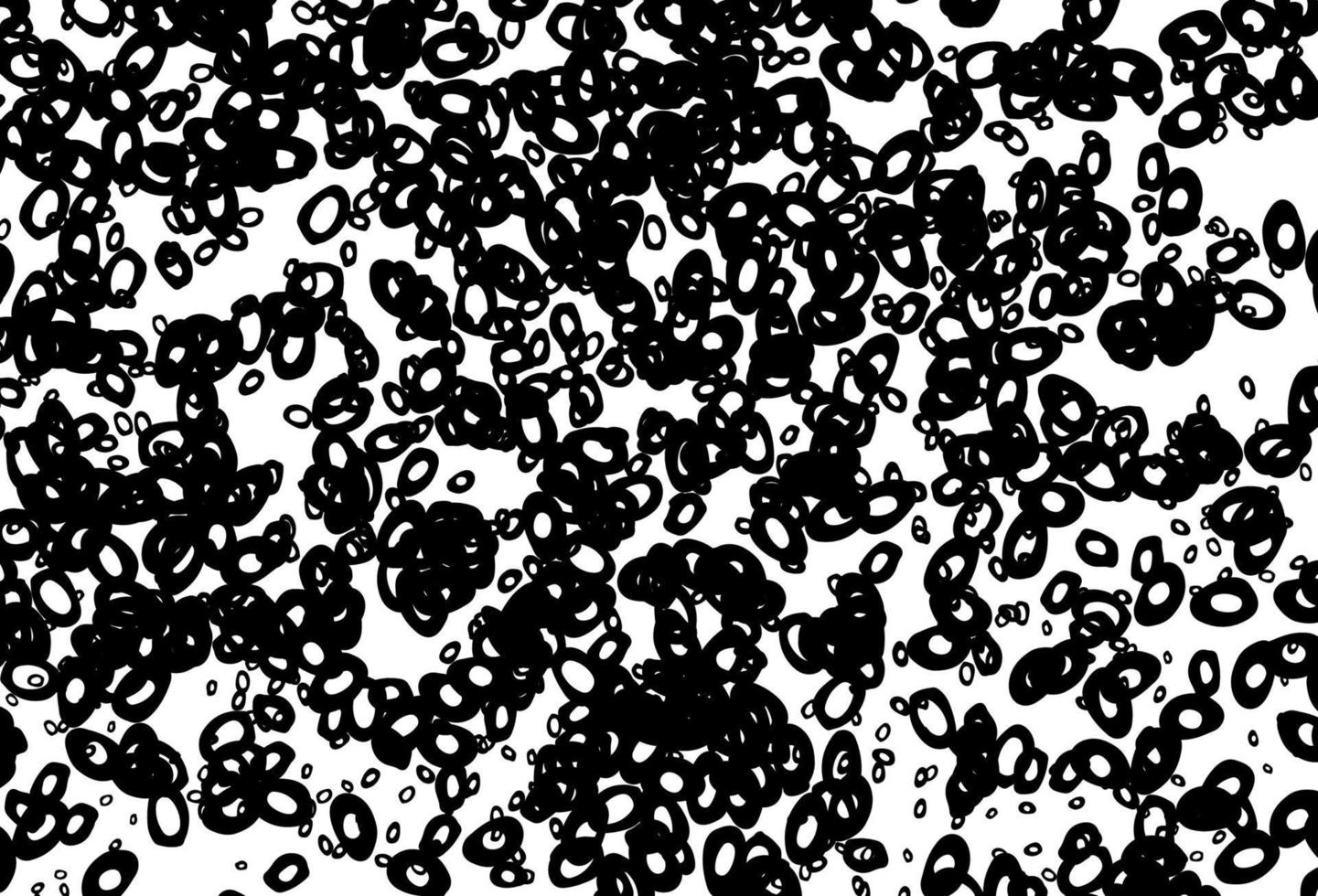 svartvitt vektorlayout med cirkelformer. vektor