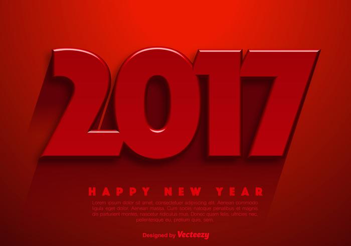 Neujahr 2017 Vektor abstrakten Hintergrund