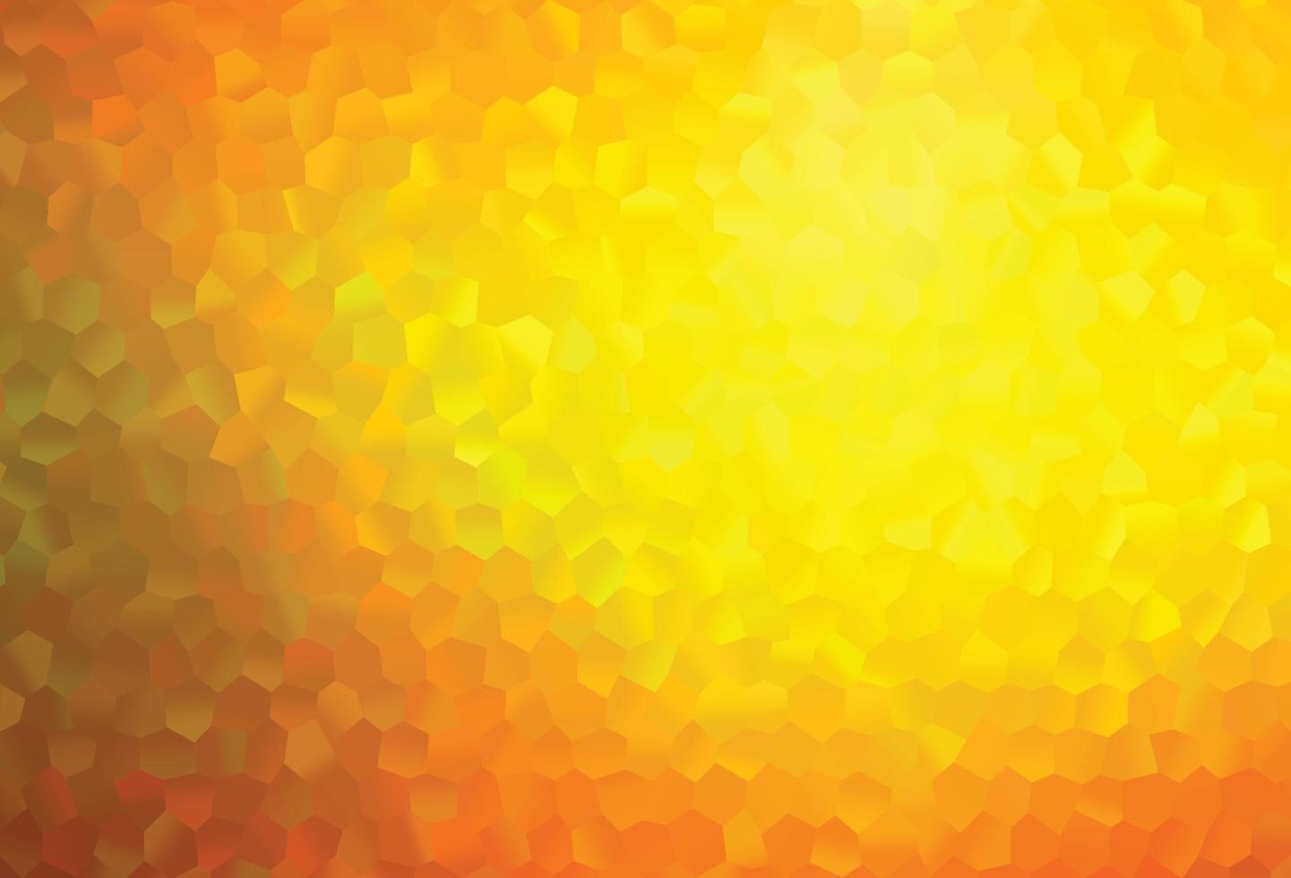ljus orange vektor bakgrund med hexagoner.