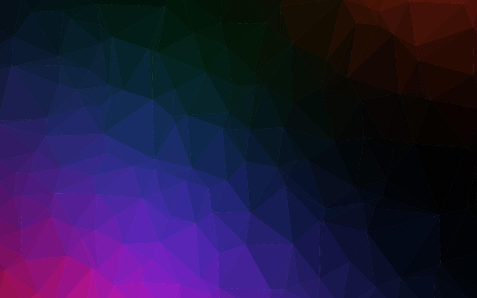 dunkle mehrfarbige, regenbogenfarbene, verschwommene Dreiecksbeschaffenheit. vektor