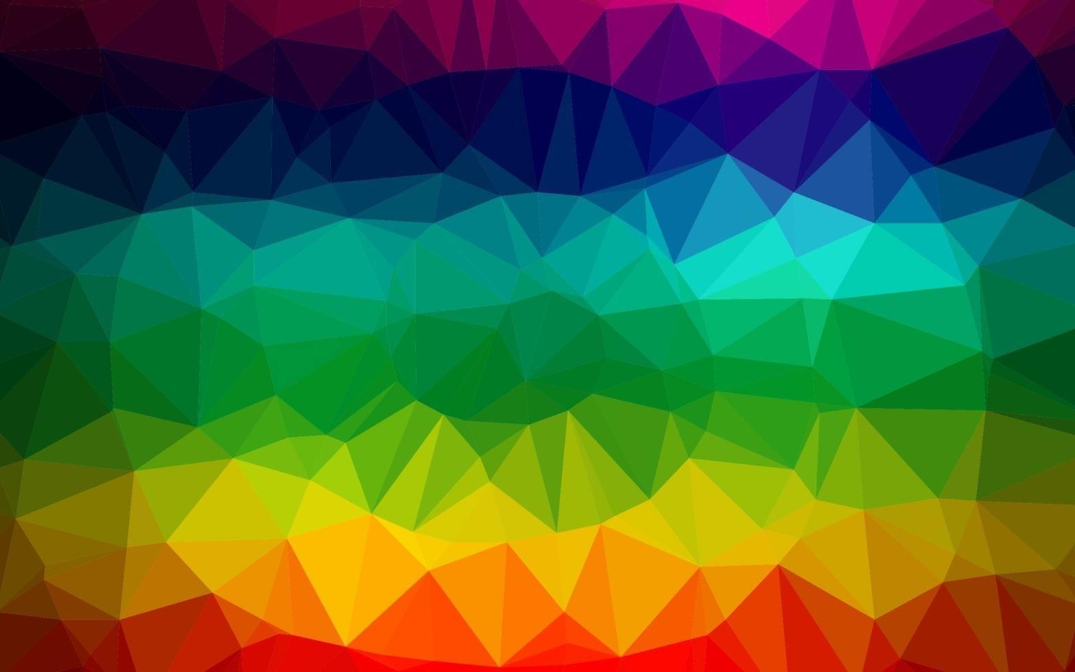 dunkle Mehrfarben-, Regenbogenvektor-Low-Poly-Textur. vektor