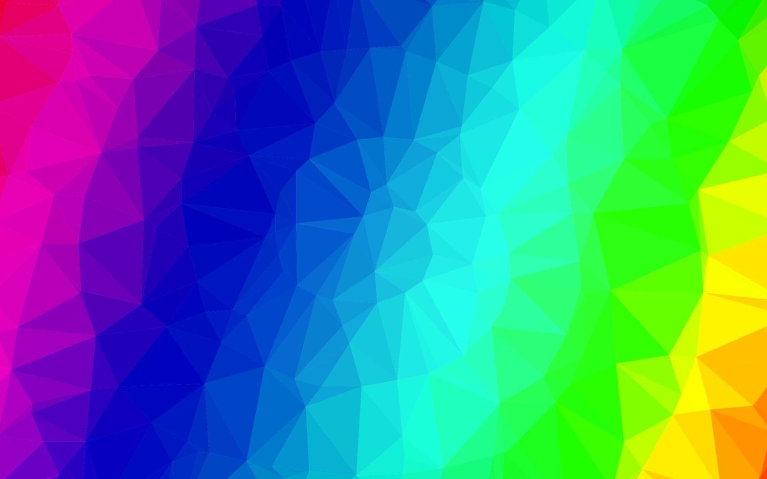 ljus mångfärgad, regnbåge vektor polygonalt mönster.