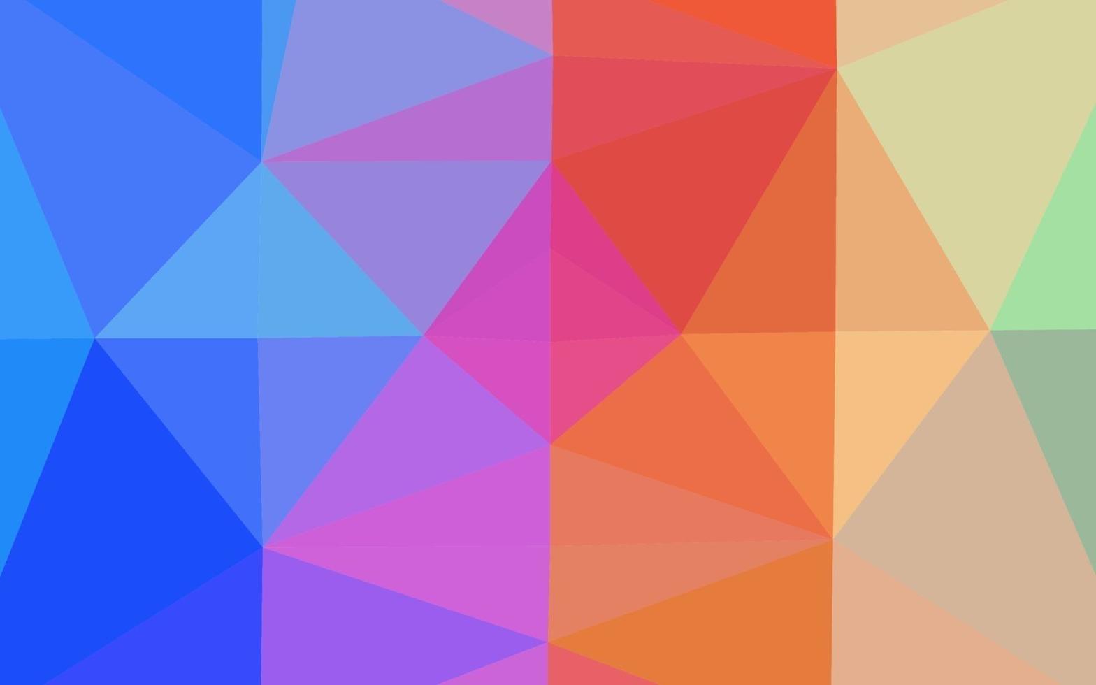 helles mehrfarbiges, abstraktes Layout des Regenbogenvektorpolygons. vektor