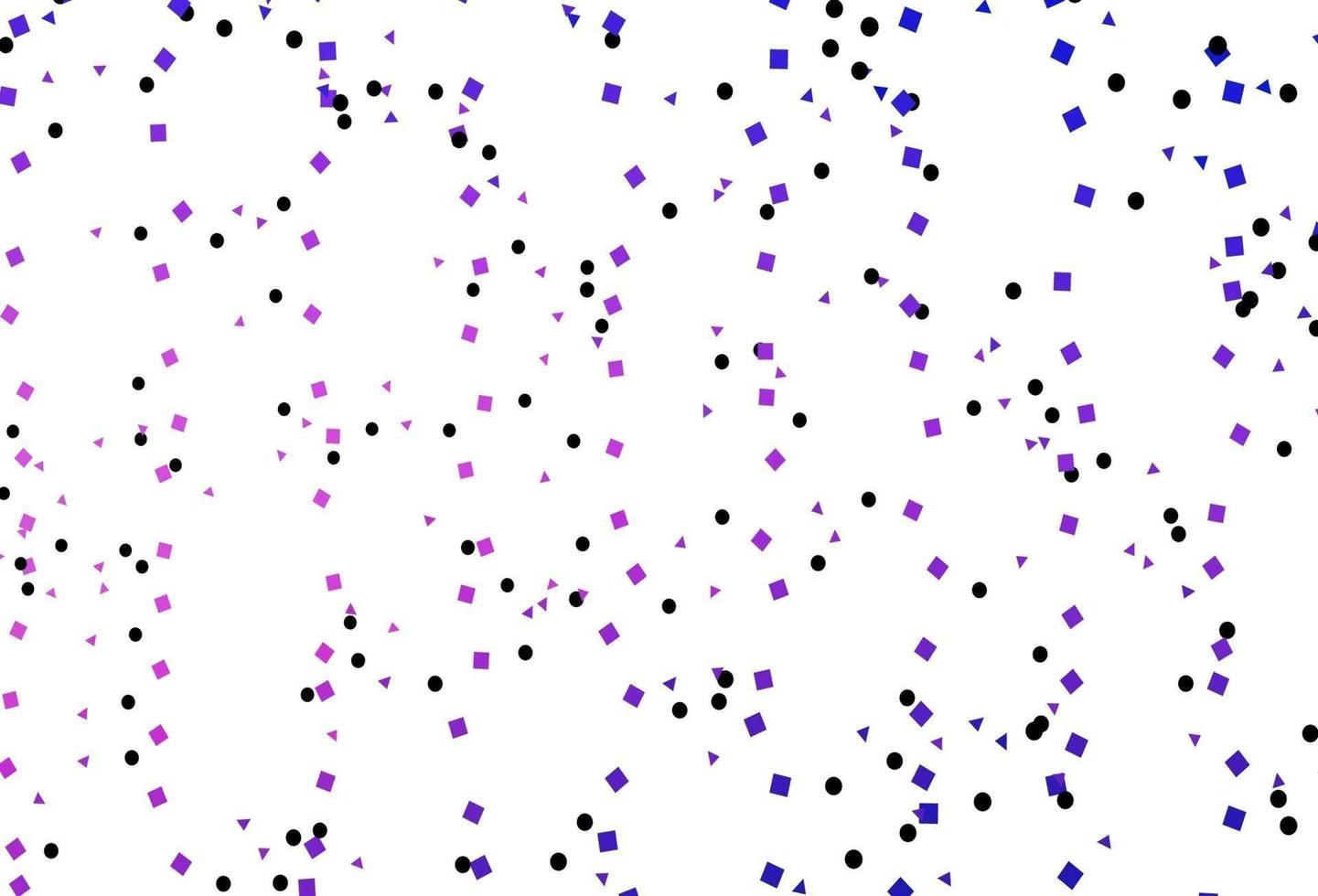 hellrosa, blauer Vektorhintergrund mit Linien, Kreisen, Raute. vektor