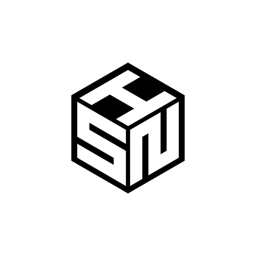 Sni-Brief-Logo-Design mit weißem Hintergrund im Illustrator. Vektorlogo, Kalligrafie-Designs für Logo, Poster, Einladung usw. vektor