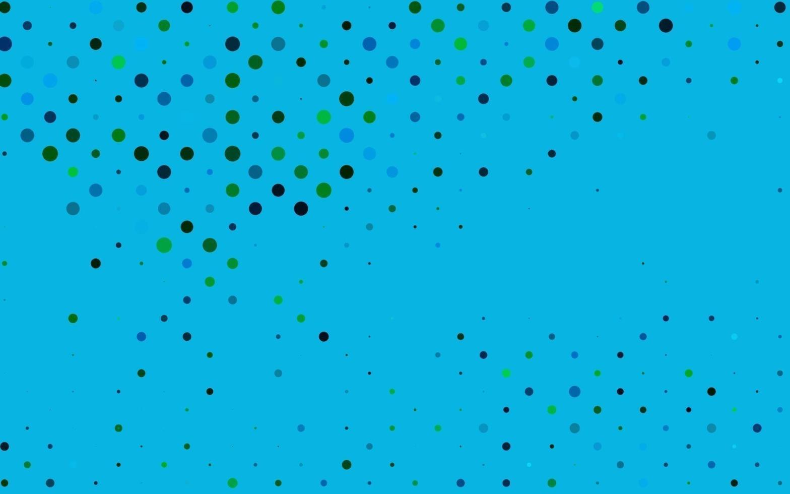ljusblå, grön vektorbakgrund med bubblor. vektor