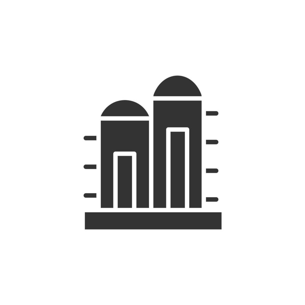 Silo-Symbole symbolen Vektorelemente für das Infografik-Web vektor