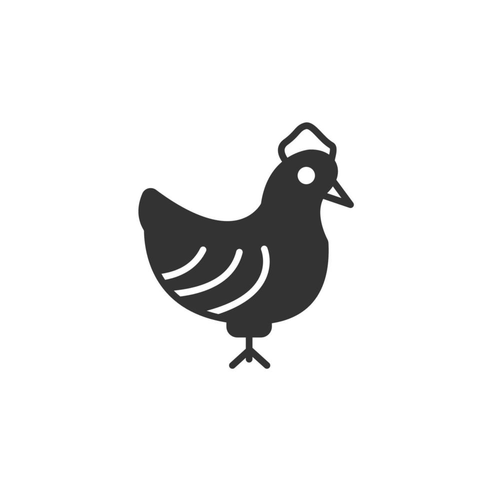 fjäderfän ikoner symbol vektor element för infographic webb