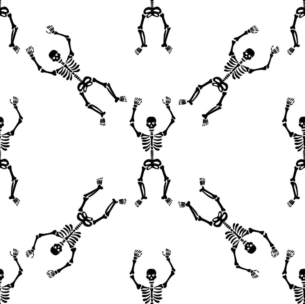 Skelett nahtlose Muster vektor