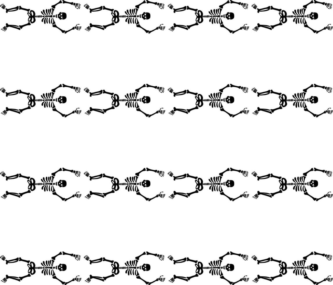 Skelett nahtlose Muster vektor