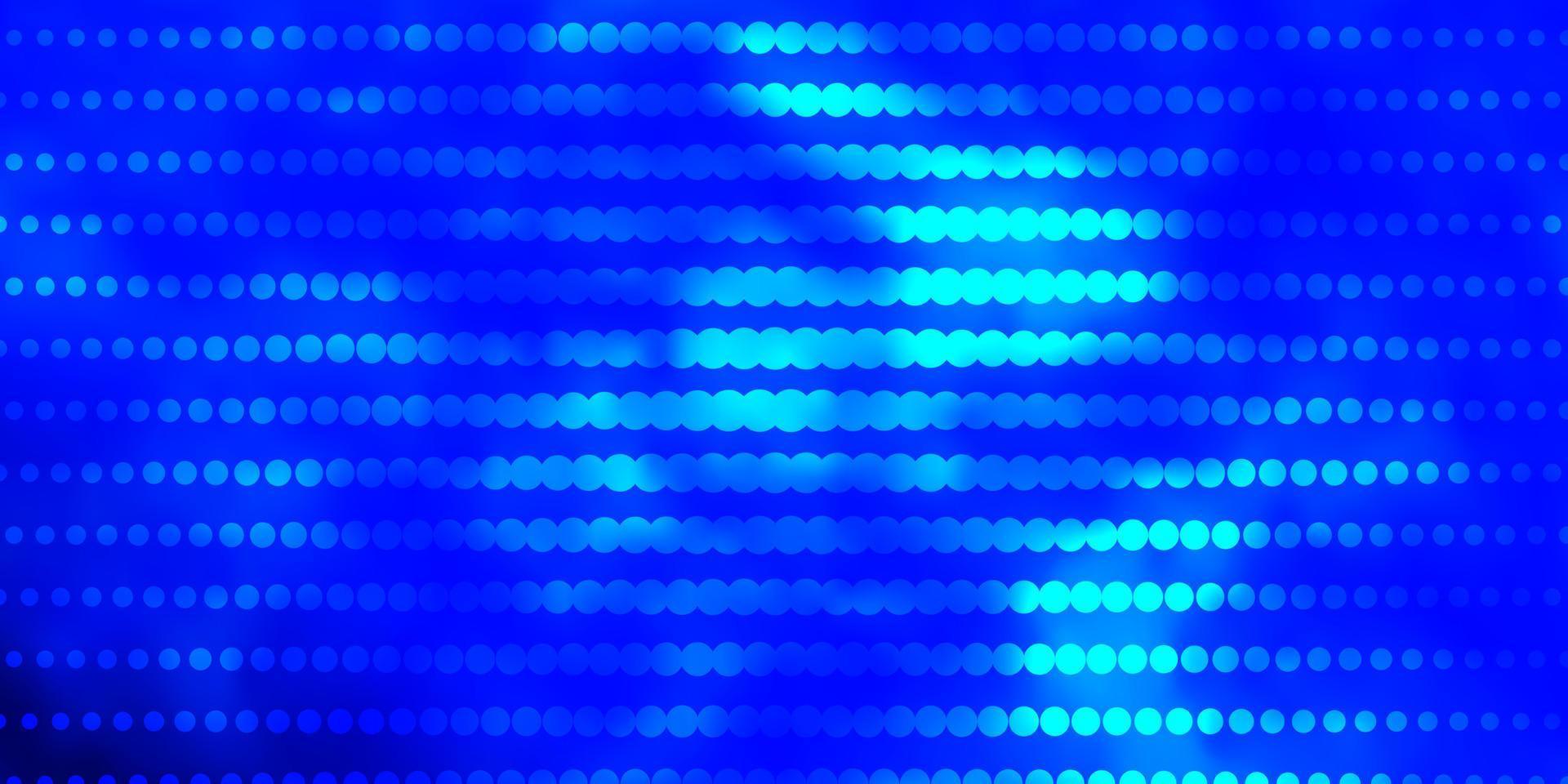 ljusblå vektor mönster med cirklar.