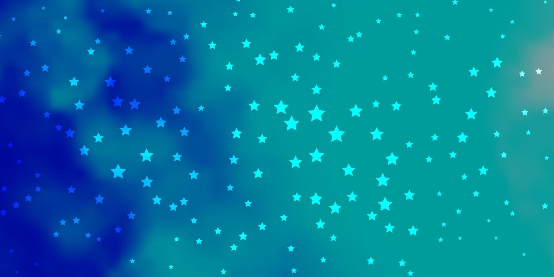 dunkelblaues Vektorlayout mit hellen Sternen. vektor