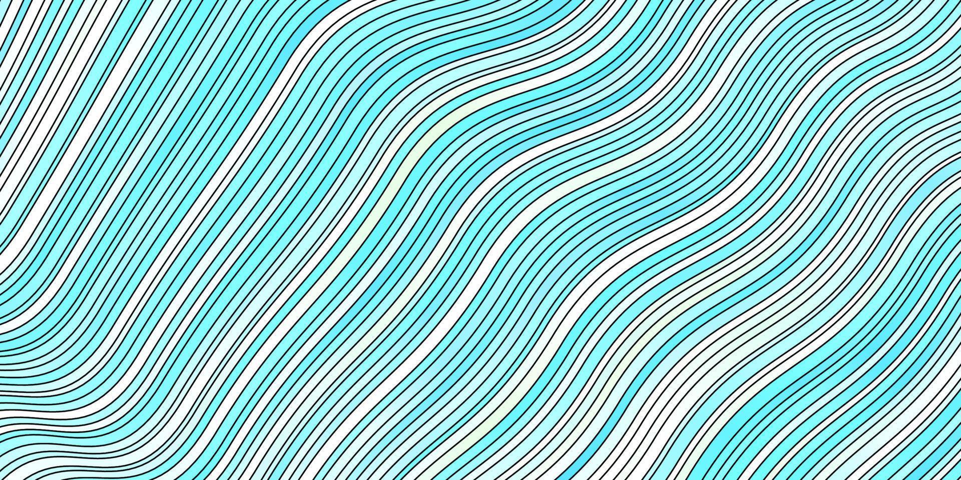 hellblaue Vektorschablone mit Kurven. vektor