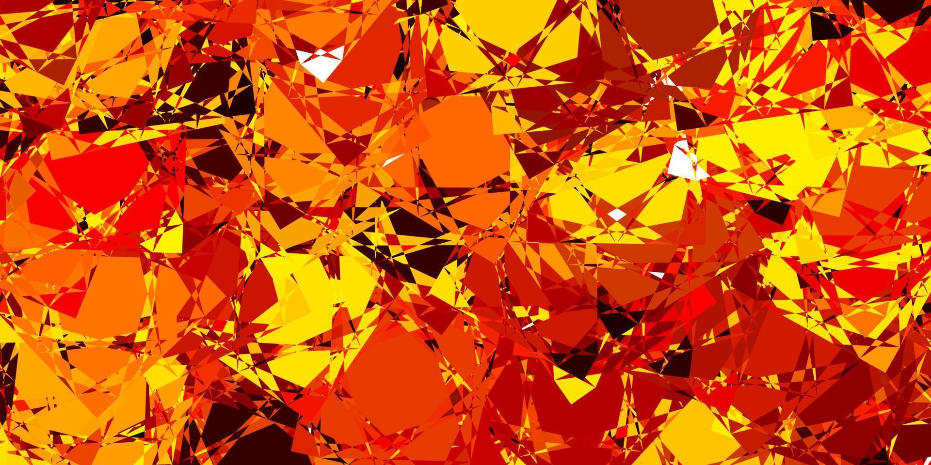 ljus orange vektor bakgrund med polygonala former.
