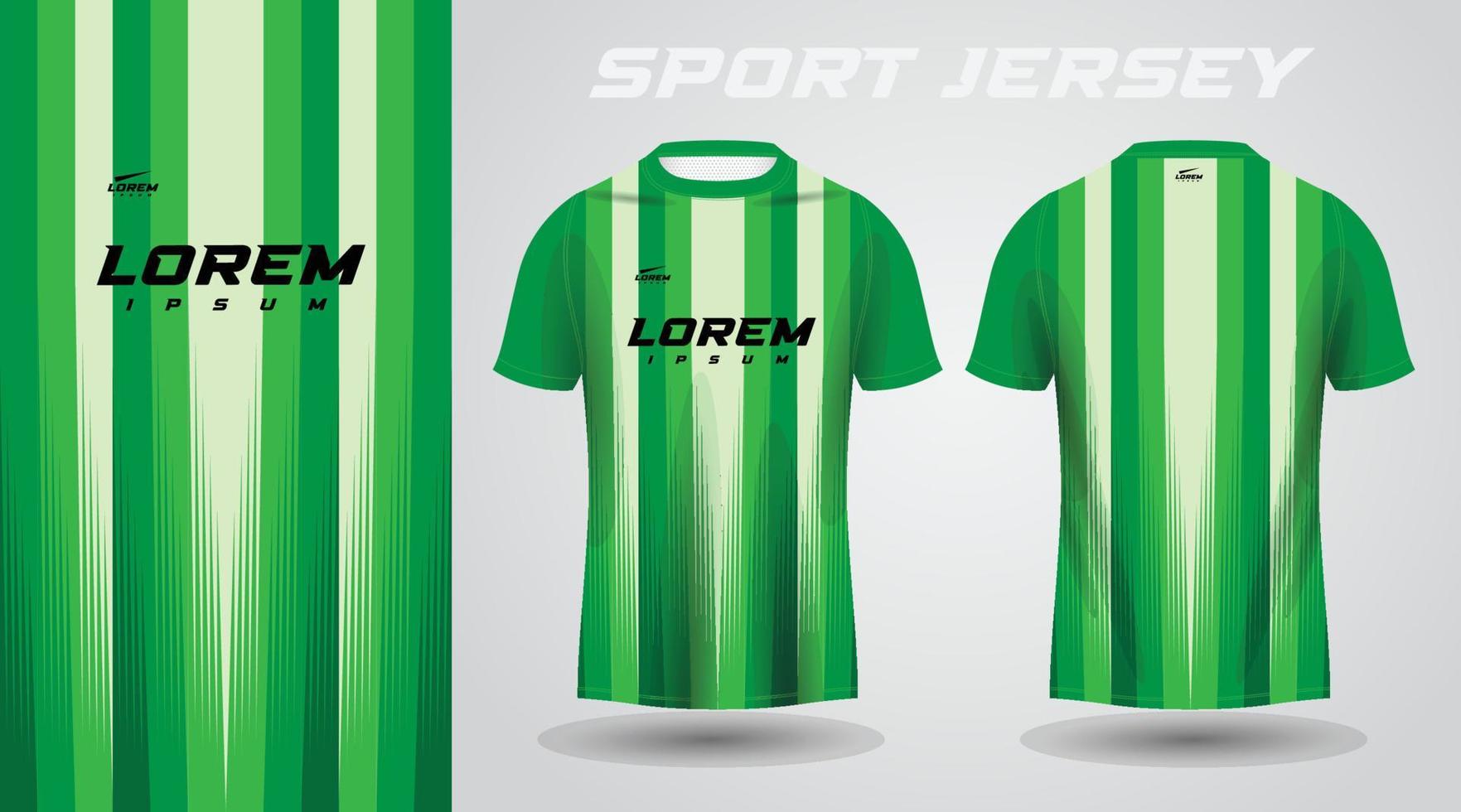 grünes T-Shirt Sport-Jersey-Design vektor