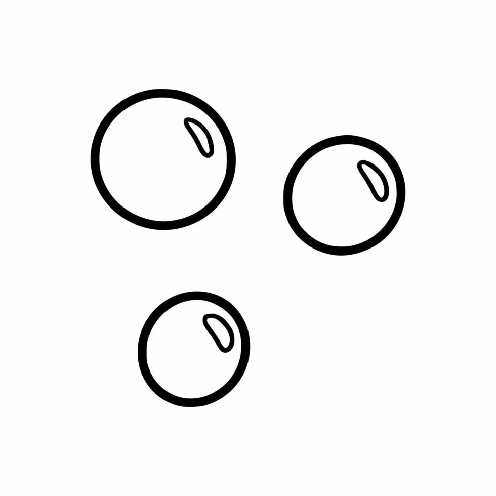 Seifenblase. Vektor-Doodle-Illustration. vektor