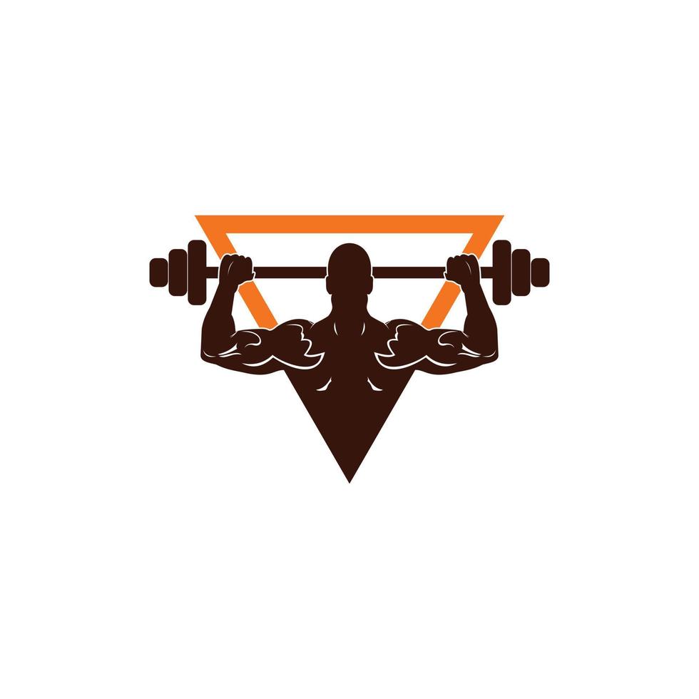 körpermuskel fitness gym illustration logo vektor